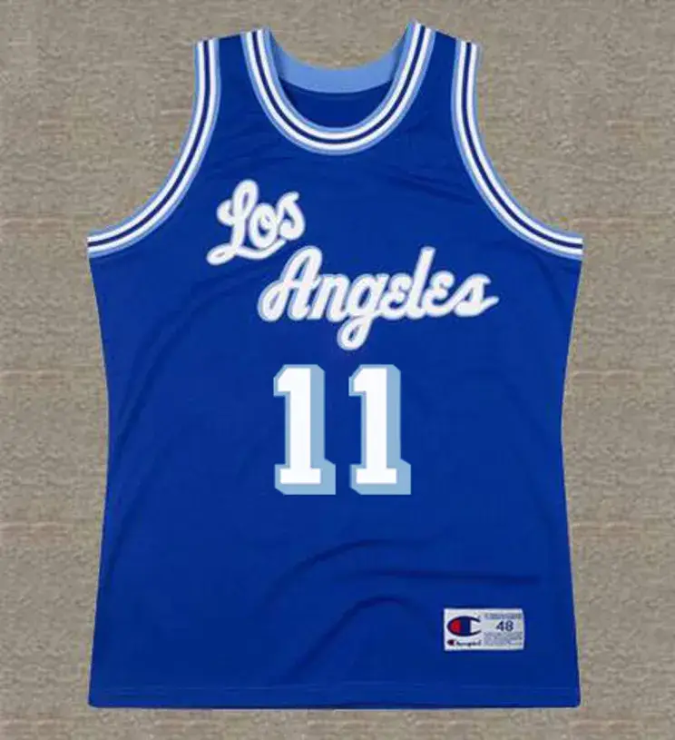 GAIL GOODRICH Los Angeles Lakers 1965 Throwback NBA Basketball Jersey
