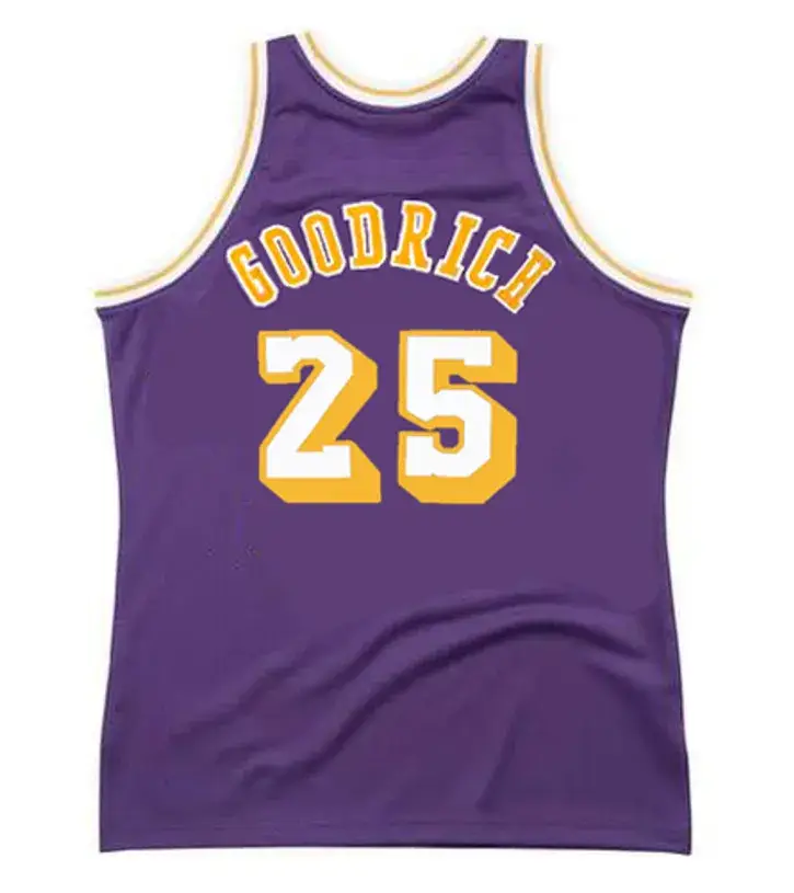 GAIL GOODRICH Los Angeles Lakers 1973 Away Throwback NBA Basketball Jersey 