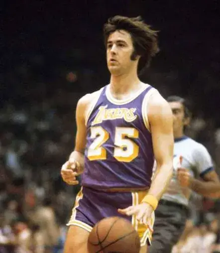 GAIL GOODRICH Los Angeles Lakers 1973 Away Throwback NBA Basketball Jersey 