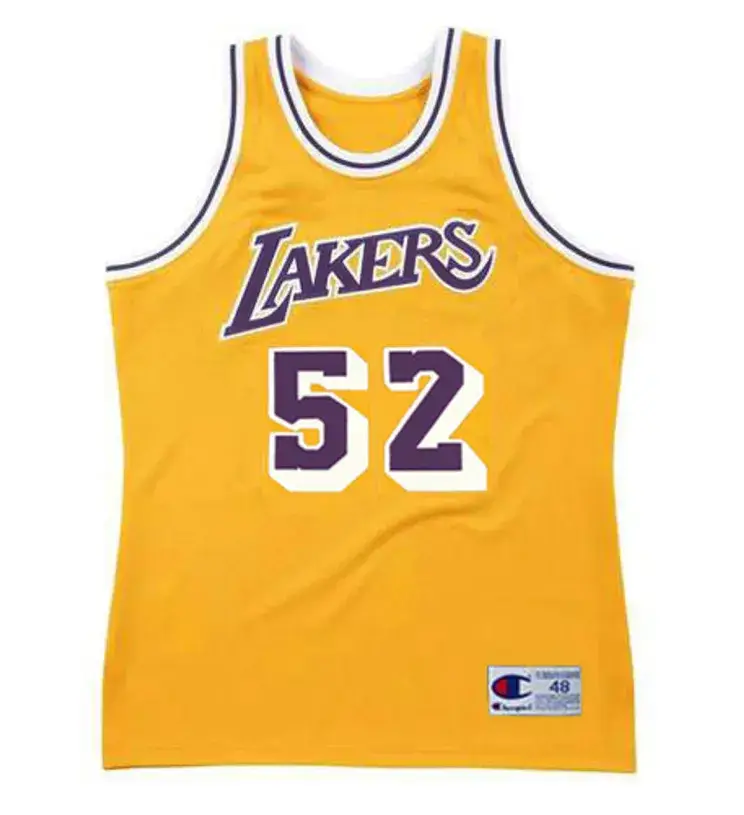 JAMAAL WILKES Los Angeles Lakers 1984 Home Throwback NBA Basketball Jersey