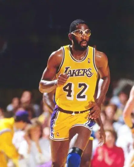 JAMES WORTHY Los Angeles Lakers 1987 Home Throwback NBA Basketball Jersey 