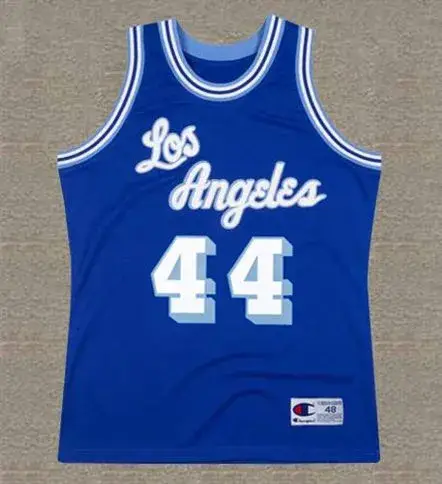 JERRY WEST Los Angeles Lakers 1960’s Throwback NBA Basketball Jersey