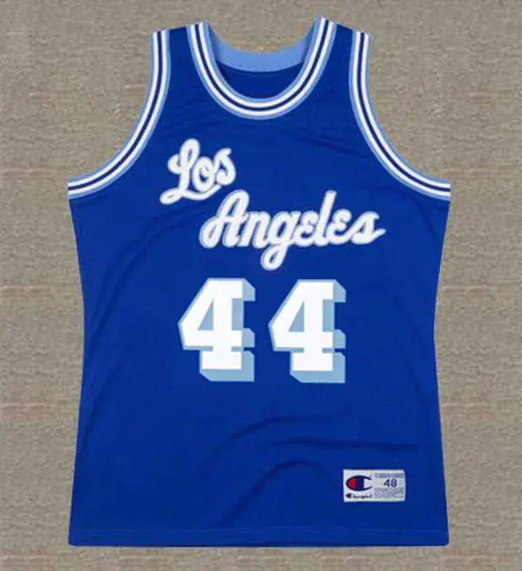 JERRY WEST Los Angeles Lakers 1960’s Throwback NBA Basketball Jersey