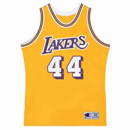 JERRY WEST Los Angeles Lakers 1971 Home Throwback NBA Basketball Jersey