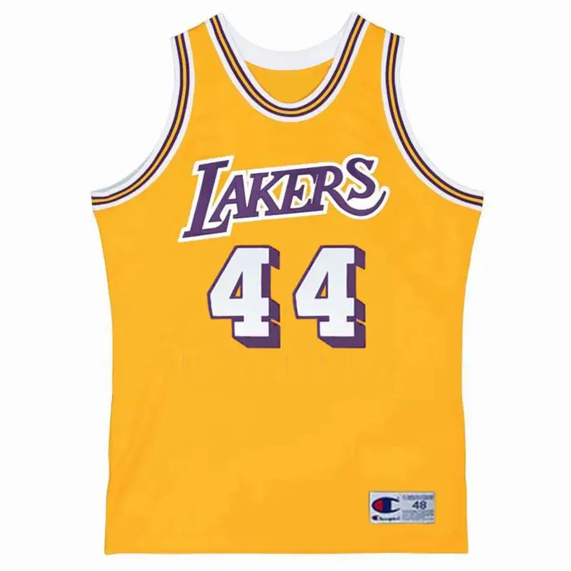 JERRY WEST Los Angeles Lakers 1971 Home Throwback NBA Basketball Jersey