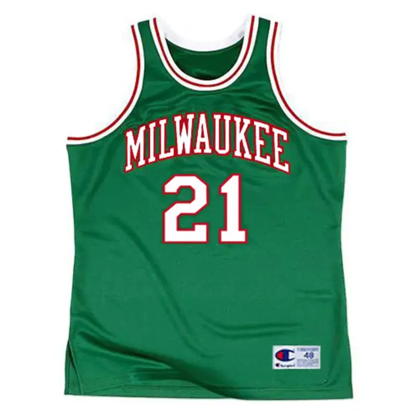 JRUE HOLIDAY Milwaukee Bucks 1970’s NBA Throwback Basketball Jersey