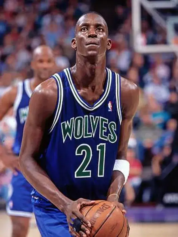 KEVIN GARNETT Minnesota Timberwolves 1996 NBA Throwback Basketball Jersey 