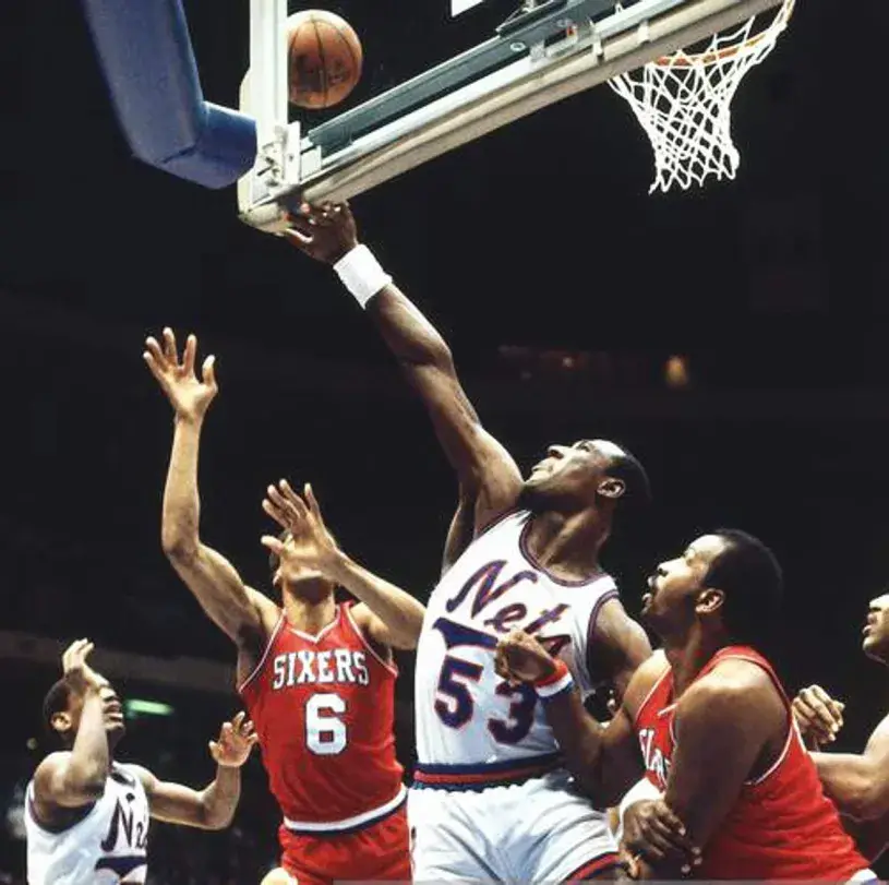 DARRYL DAWKINS New Jersey Nets 1983 Throwback NBA Basketball Jersey 