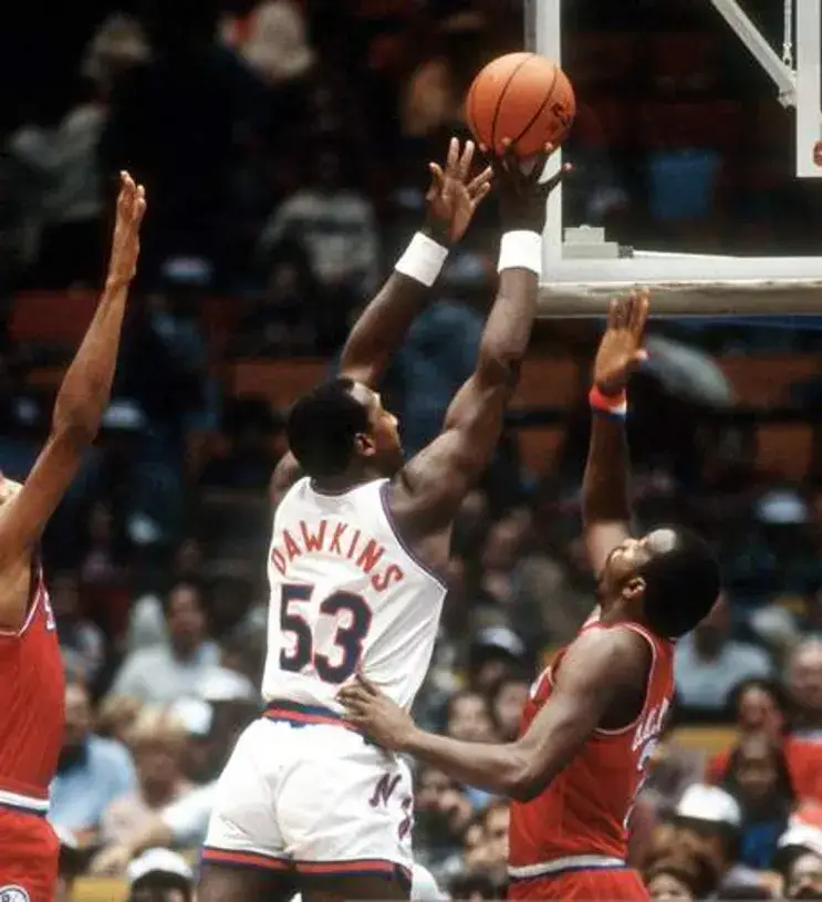 DARRYL DAWKINS New Jersey Nets 1983 Throwback NBA Basketball Jersey 