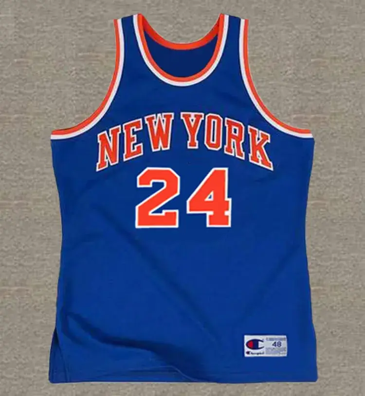 BILL BRADLEY New York Knicks 1973 Away Throwback NBA Basketball Jersey