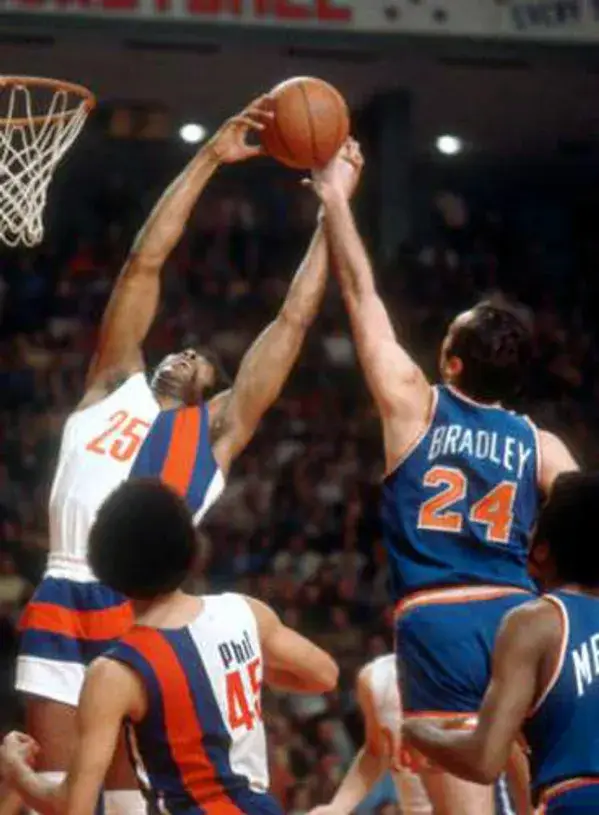 BILL BRADLEY New York Knicks 1973 Away Throwback NBA Basketball Jersey 