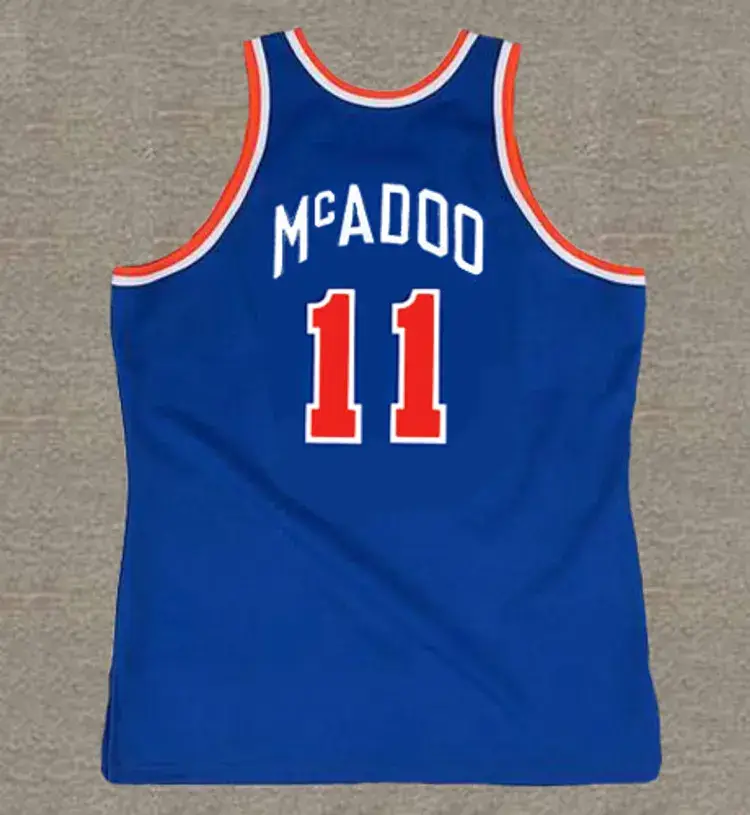 BOB McADOO New York Knicks 1977 Throwback NBA Basketball Jersey 