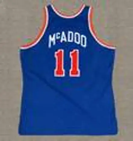 BOB McADOO New York Knicks 1977 Throwback NBA Basketball Jersey 