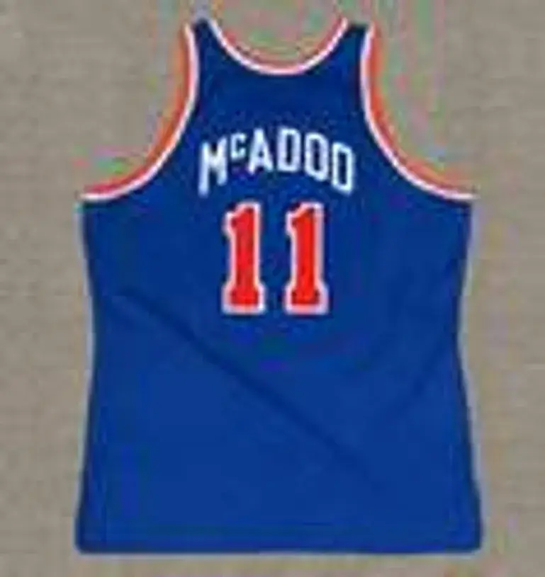 BOB McADOO New York Knicks 1977 Throwback NBA Basketball Jersey 