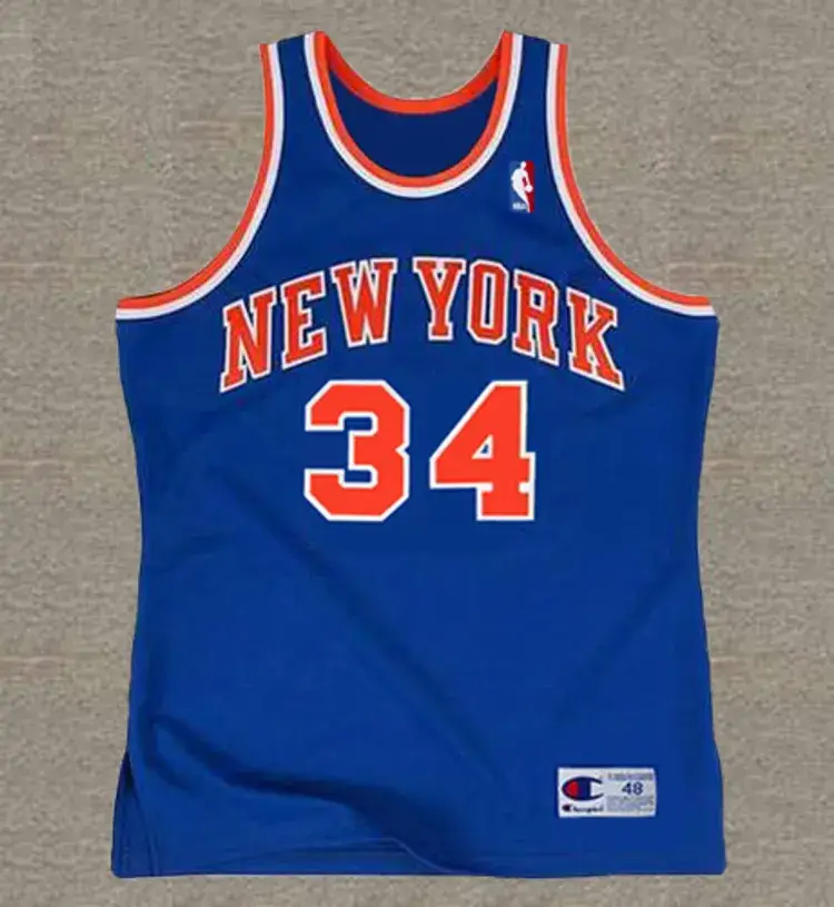 CHARLES OAKLEY New York Knicks 1993 Throwback NBA Basketball Jersey