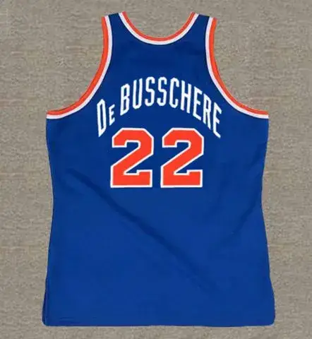 DAVE DeBUSSCHERE New York Knicks 1973 Away Throwback NBA Basketball Jersey 
