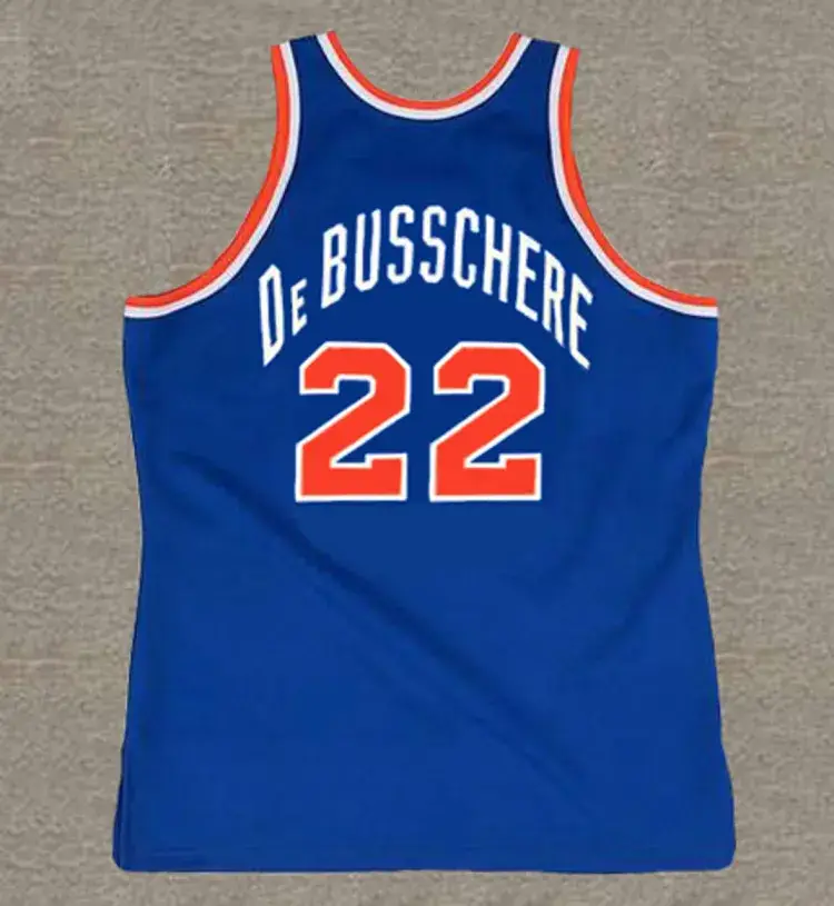 DAVE DeBUSSCHERE New York Knicks 1973 Away Throwback NBA Basketball Jersey 
