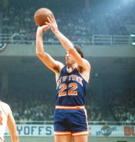 DAVE DeBUSSCHERE New York Knicks 1973 Away Throwback NBA Basketball Jersey 