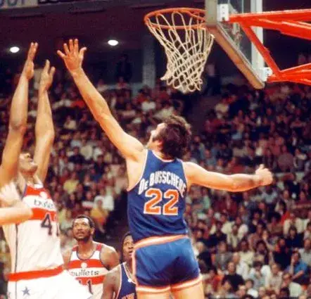 DAVE DeBUSSCHERE New York Knicks 1973 Away Throwback NBA Basketball Jersey 