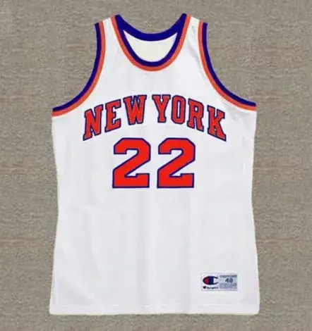 DAVE DeBUSSCHERE New York Knicks 1973 Home Throwback NBA Basketball Jersey