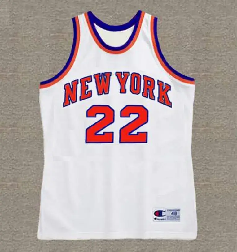 DAVE DeBUSSCHERE New York Knicks 1973 Home Throwback NBA Basketball Jersey