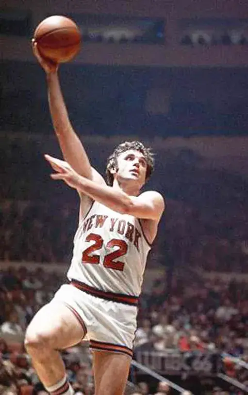 DAVE DeBUSSCHERE New York Knicks 1973 Home Throwback NBA Basketball Jersey 