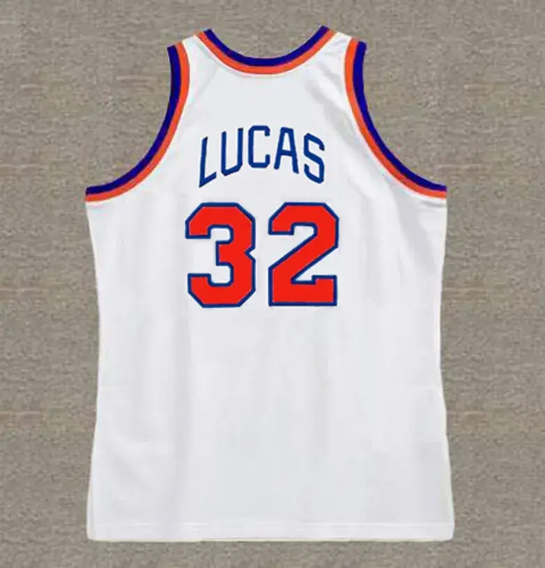 JERRY LUCAS New York Knicks 1973 Home Throwback NBA Basketball Jersey 