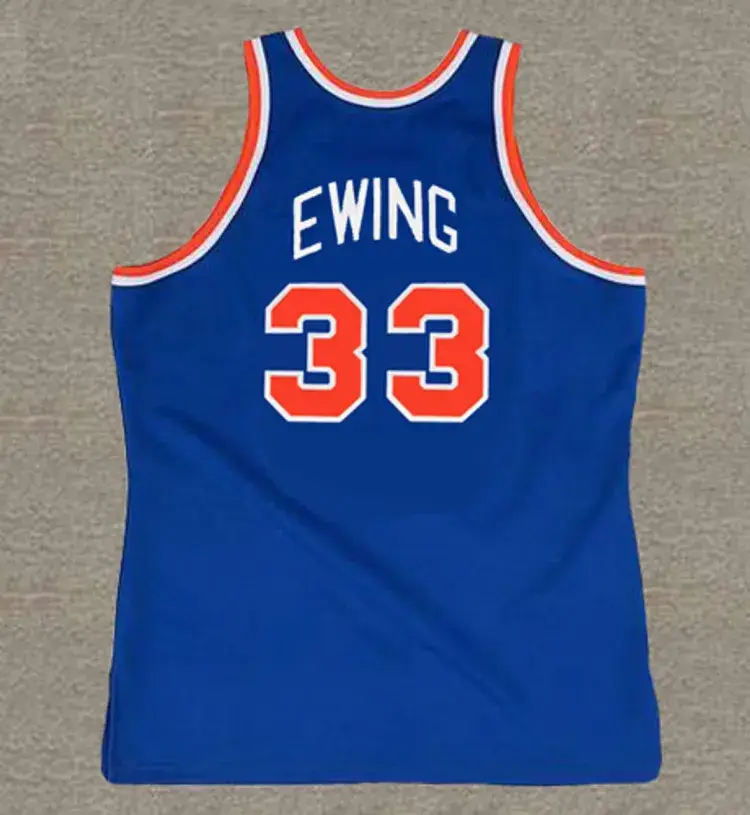PATRICK EWING New York Knicks 1985 “Rookie” Throwback NBA Basketball Jersey 