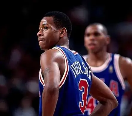 ALLEN IVERSON Philadelphia 76ers 1996 Throwback NBA Basketball Jersey 