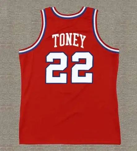 ANDREW TONEY Philadelphia 76ers 1984 Throwback NBA Basketball Jersey 