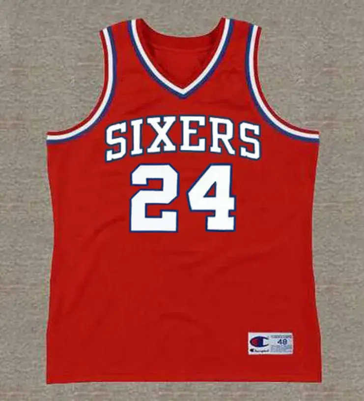 BOBBY JONES Philadelphia 76ers 1983 Throwback NBA Basketball Jersey