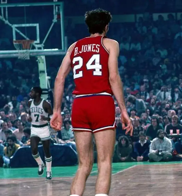 BOBBY JONES Philadelphia 76ers 1983 Throwback NBA Basketball Jersey 