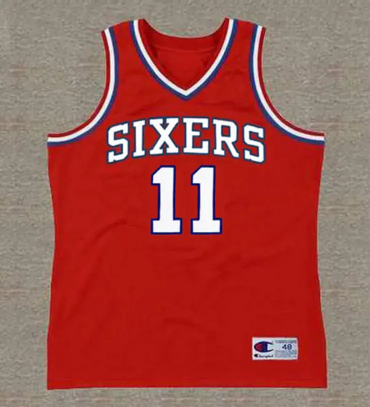 CALDWELL JONES Philadelphia 76ers 1980 Throwback NBA Basketball Jersey