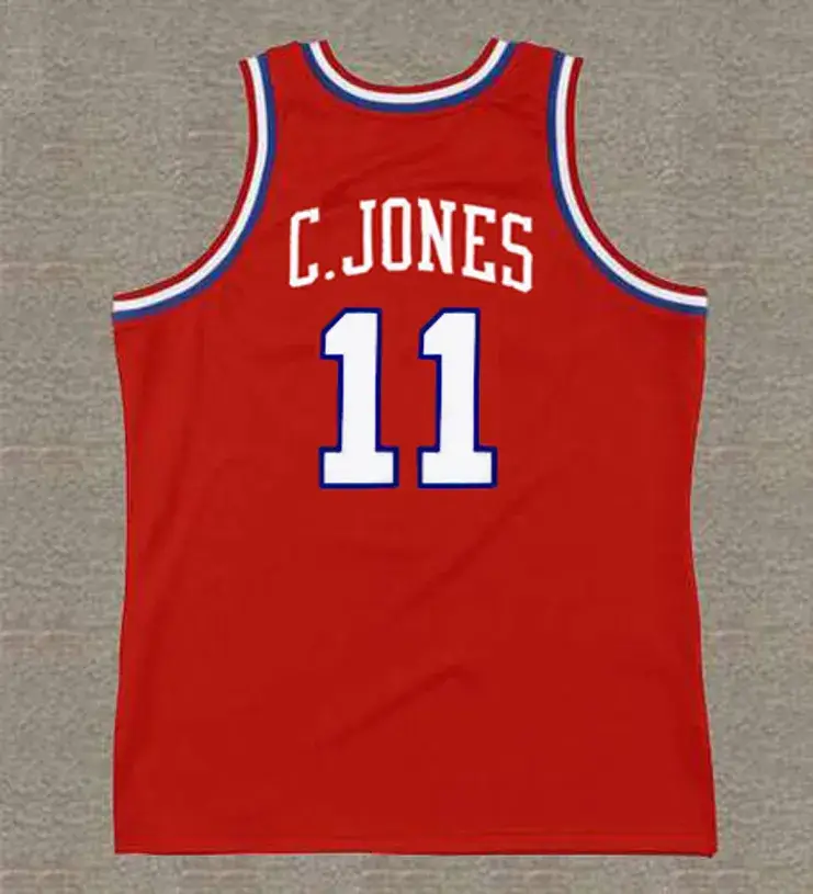CALDWELL JONES Philadelphia 76ers 1980 Throwback NBA Basketball Jersey 