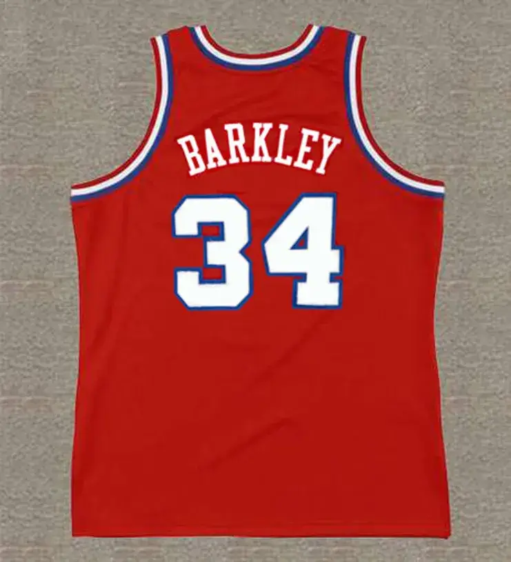 CHARLES BARKLEY Philadelphia 76ers 1988 Throwback NBA Basketball Jersey 
