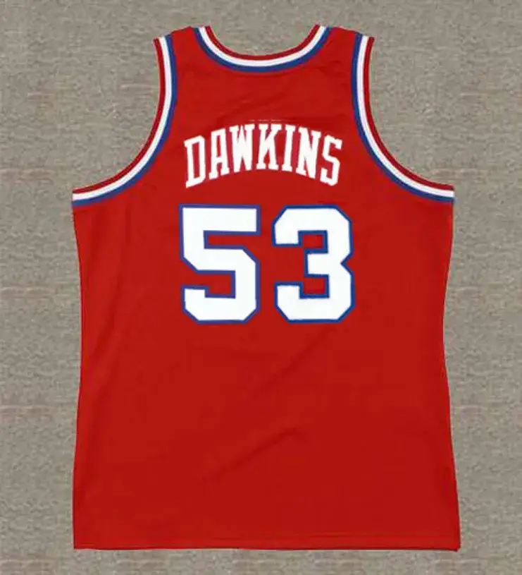 DARRYL DAWKINS Philadelphia 76ers 1980 Throwback NBA Basketball Jersey 