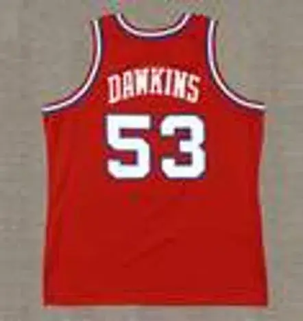 DARRYL DAWKINS Philadelphia 76ers 1980 Throwback NBA Basketball Jersey 