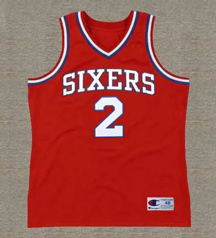 MOSES MALONE Philadelphia 76ers 1983 Throwback NBA Basketball Jersey