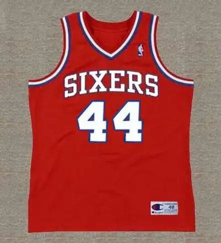 RICK MAHORN Philadelphia 76ers 1990 Throwback NBA Basketball Jersey