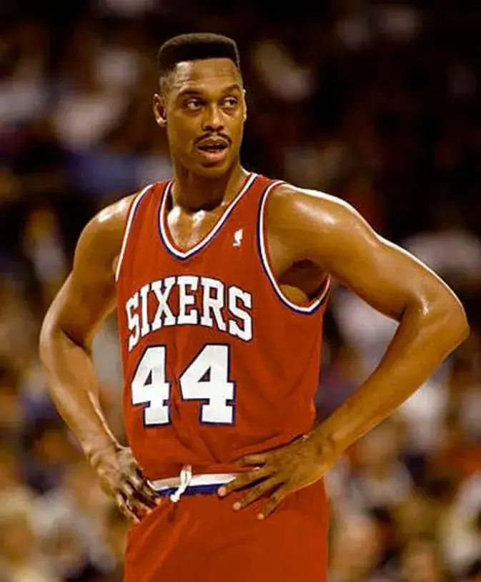 RICK MAHORN Philadelphia 76ers 1990 Throwback NBA Basketball Jersey 