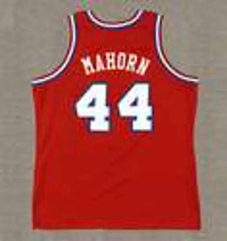 RICK MAHORN Philadelphia 76ers 1990 Throwback NBA Basketball Jersey 
