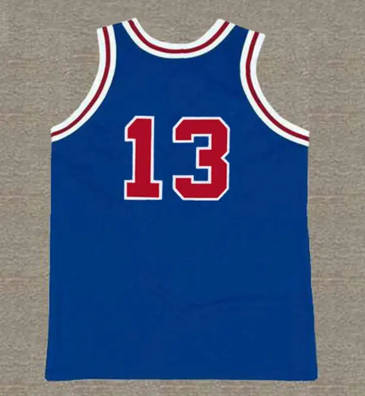WILT CHAMBERLAIN Philadelphia 76ers 1966 Throwback NBA Basketball Jersey