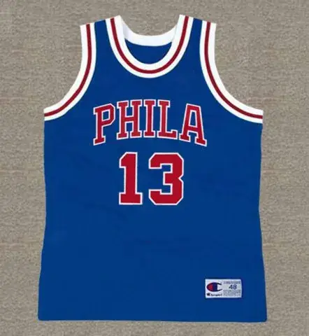 WILT CHAMBERLAIN Philadelphia 76ers 1966 Throwback NBA Basketball Jersey 