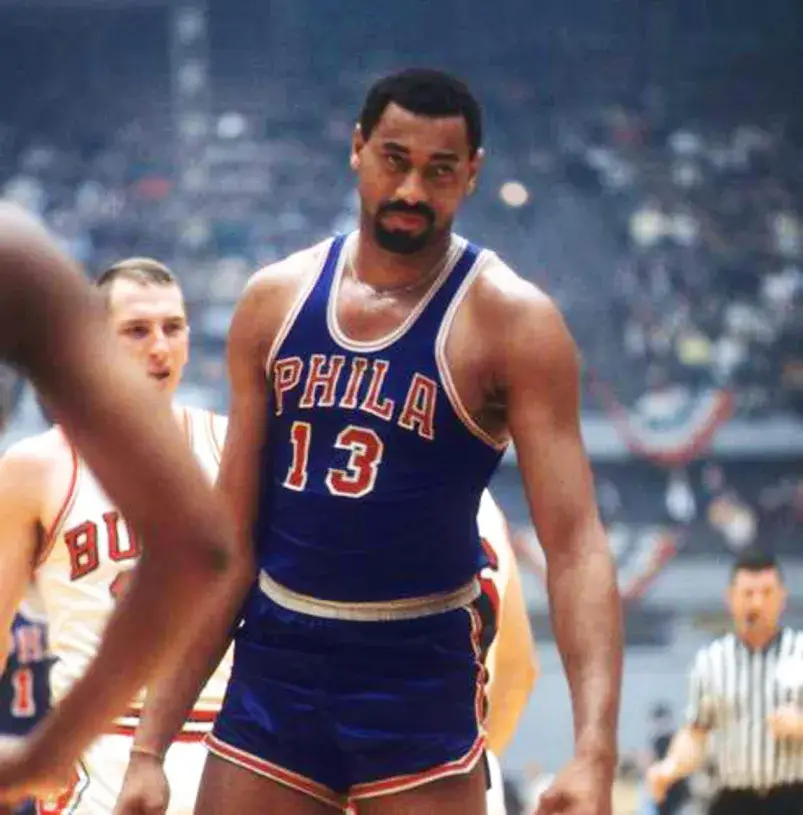 WILT CHAMBERLAIN Philadelphia 76ers 1966 Throwback NBA Basketball Jersey 
