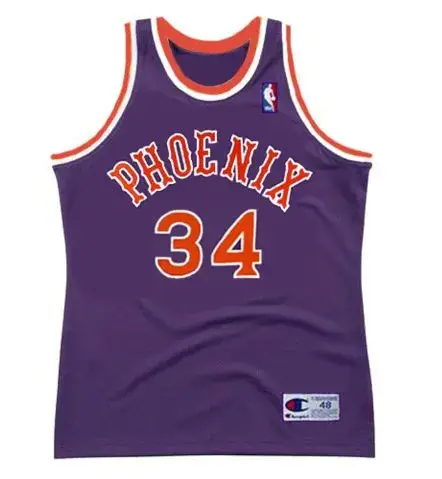 CHARLES BARKLEY Phoenix Suns 1992 Away Throwback NBA Basketball Jersey