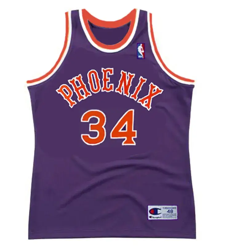 CHARLES BARKLEY Phoenix Suns 1992 Away Throwback NBA Basketball Jersey