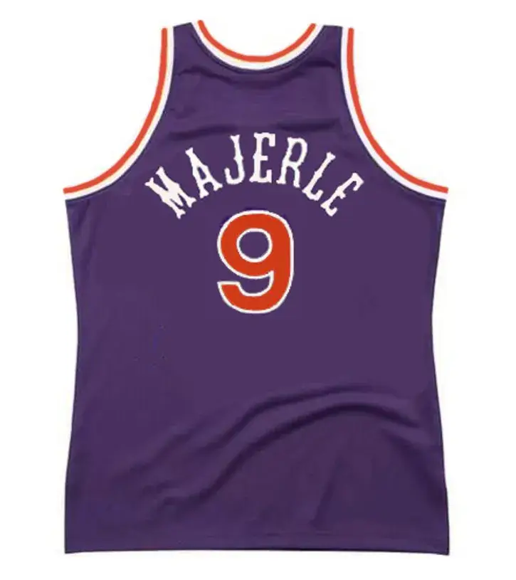 DAN MAJERLE Phoenix Suns 1992 Away Throwback NBA Basketball Jersey 