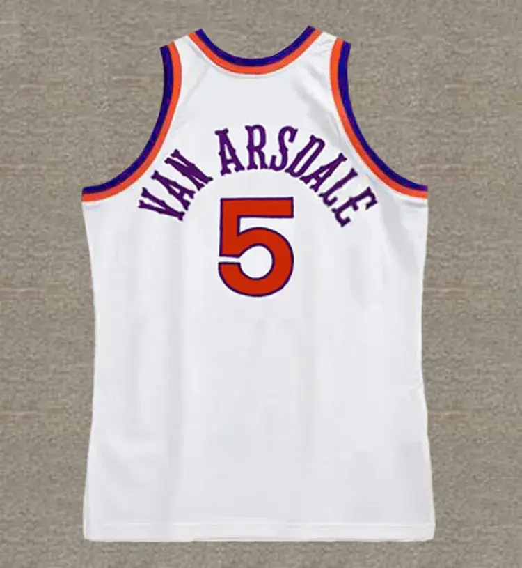 DICK VAN ARSDALE Phoenix Suns 1976 Home Throwback NBA Basketball Jersey 