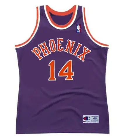 JEFF HORNACEK Phoenix Suns 1991 Away Throwback NBA Basketball Jersey