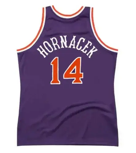 JEFF HORNACEK Phoenix Suns 1991 Away Throwback NBA Basketball Jersey 